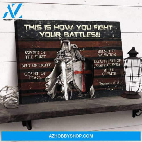 Jesus - The warrior - This is how you fight your battle - Landscape Canvas Prints, Wall Art