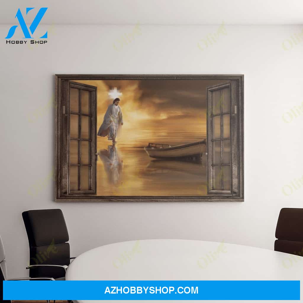 Jesus, Through The Windows Easter Canvas And Poster, Wall Decor Visual Art, Wall Poster, My Poster Wall