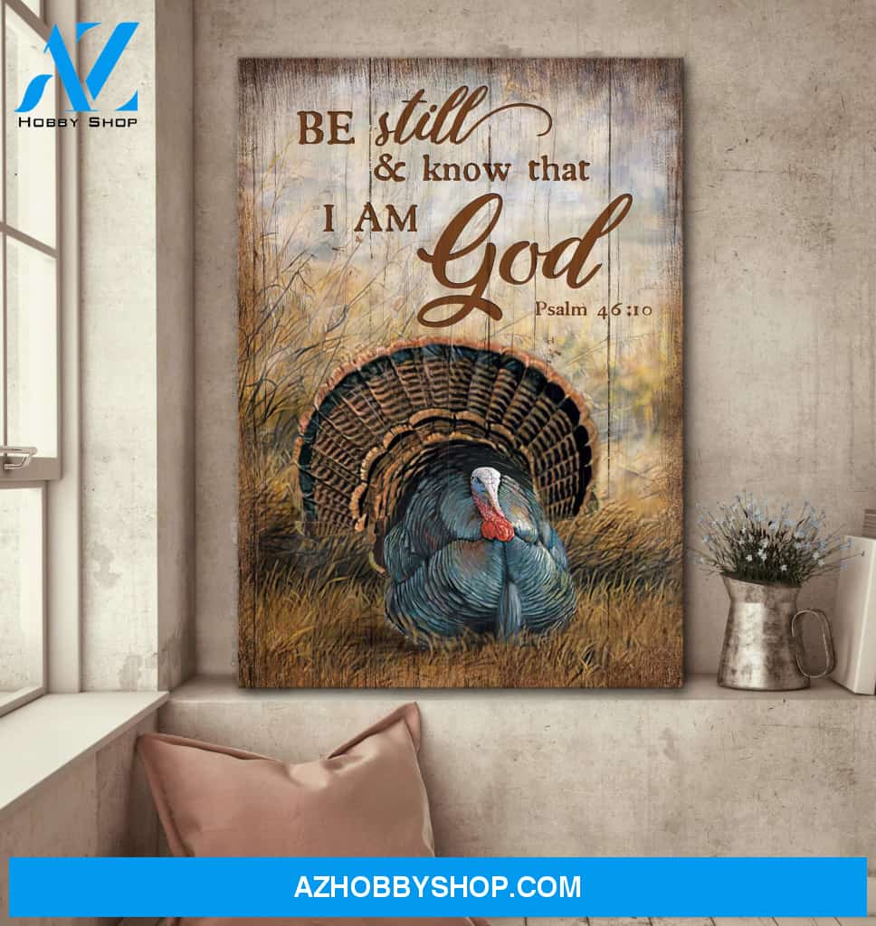 Jesus - Turkey - Be still and know that I am God - Portrait Canvas Prints, Wall Art