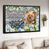 Yorkshire Terrier, Dog lover, Memorial gift, I'll always be by your side - Jesus Landscape Canvas Prints, Home Decor Wall Art