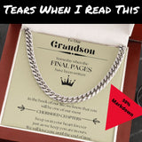 Our Journey Cuban Link Chain Gift For Men Anniversary Christmas Birthday Present For Husband Boyfriend Fiance