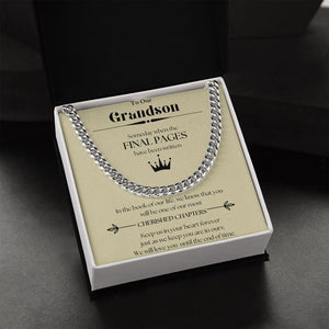 Our Journey Cuban Link Chain Gift For Men Anniversary Christmas Birthday Present For Husband Boyfriend Fiance