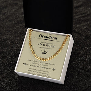 Our Journey Cuban Link Chain Gift For Men Anniversary Christmas Birthday Present For Husband Boyfriend Fiance