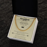 Our Journey Cuban Link Chain Gift For Men Anniversary Christmas Birthday Present For Husband Boyfriend Fiance
