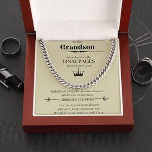 Our Journey Cuban Link Chain Gift For Men Anniversary Christmas Birthday Present For Husband Boyfriend Fiance