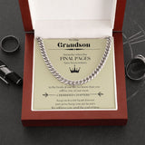 Our Journey Cuban Link Chain Gift For Men Anniversary Christmas Birthday Present For Husband Boyfriend Fiance