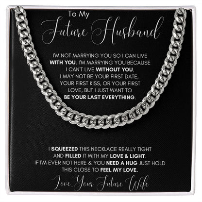 Future Husband Cuban Chain Jewelry Gift For Men Birthday Christmas Present