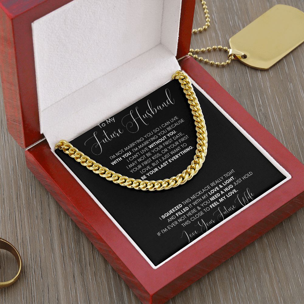 Future Husband Cuban Chain Jewelry Gift For Men Birthday Christmas Present
