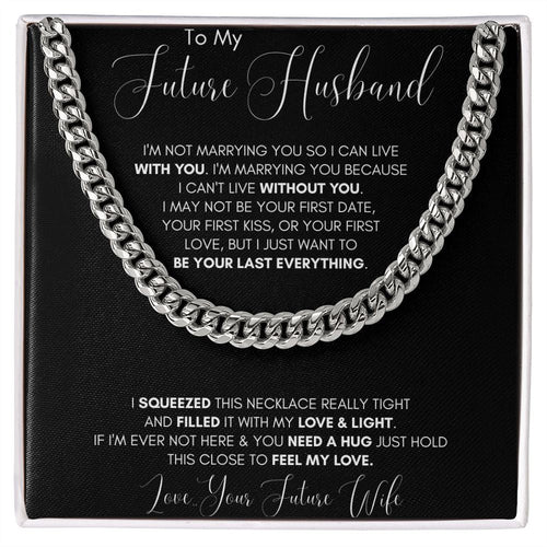Future Husband Cuban Chain Jewelry Gift For Men Birthday Christmas Present