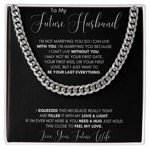 Future Husband Cuban Chain Jewelry Gift For Men Birthday Christmas Present