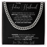Future Husband Cuban Chain Jewelry Gift For Men Birthday Christmas Present