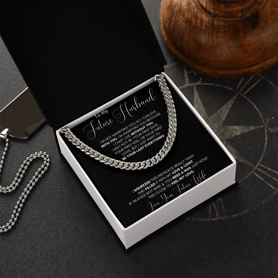 Future Husband Cuban Chain Jewelry Gift For Men Birthday Christmas Present