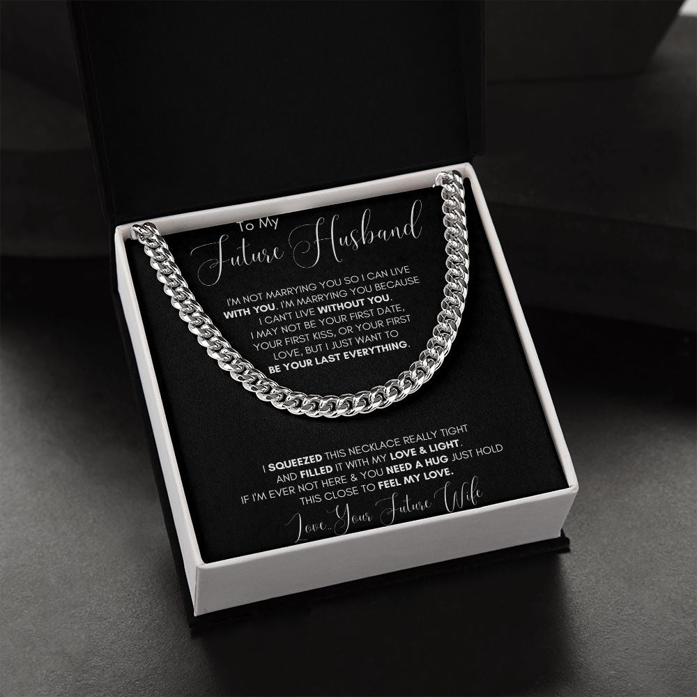 Future Husband Cuban Chain Jewelry Gift For Men Birthday Christmas Present