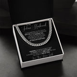 Future Husband Cuban Chain Jewelry Gift For Men Birthday Christmas Present