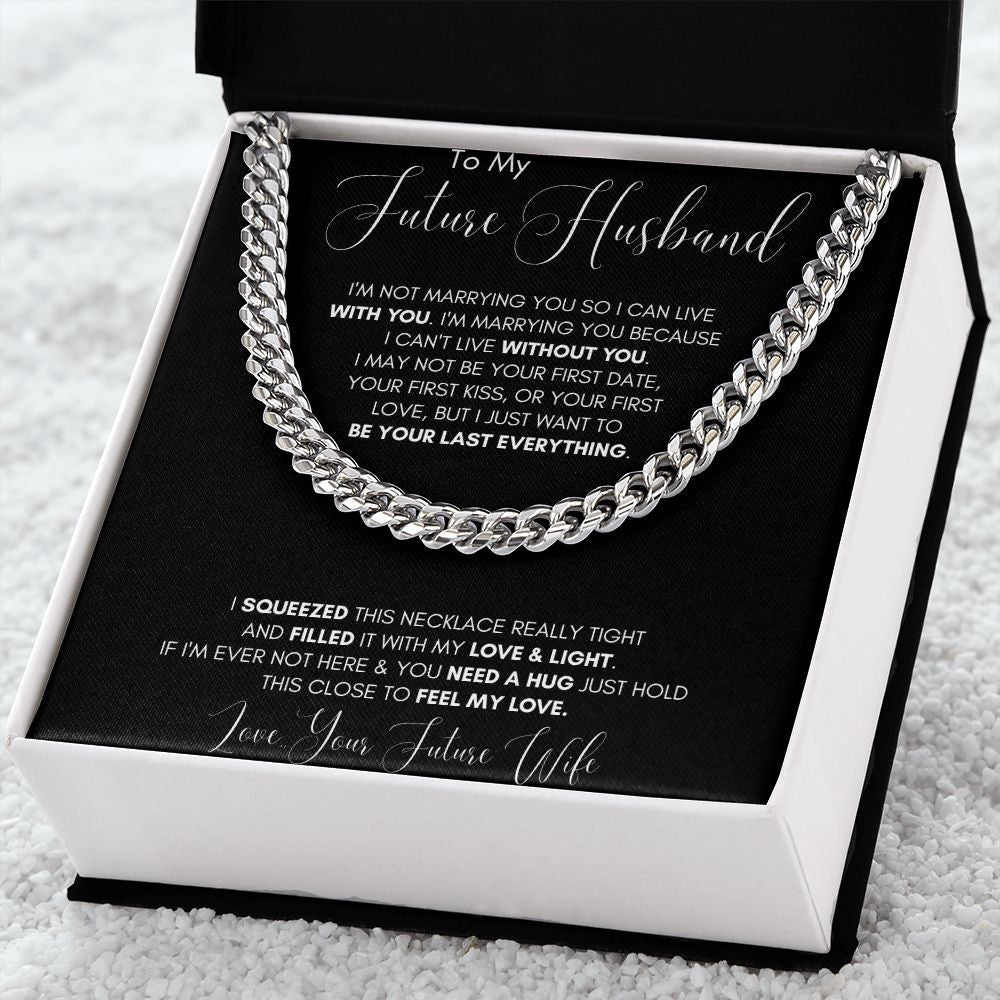 Future Husband Cuban Chain Jewelry Gift For Men Birthday Christmas Present