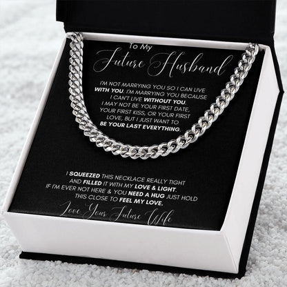 Future Husband Cuban Chain Jewelry Gift For Men Birthday Christmas Present