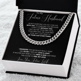Future Husband Cuban Chain Jewelry Gift For Men Birthday Christmas Present