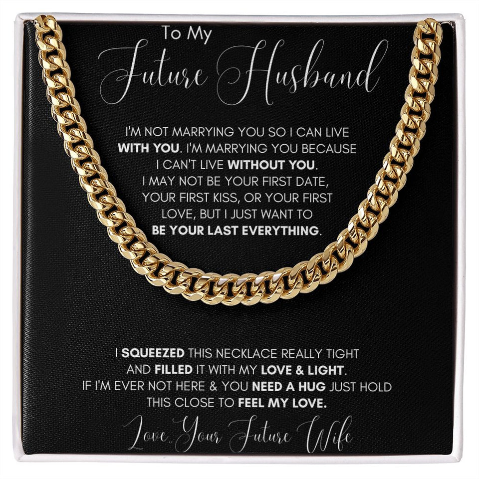 Future Husband Cuban Chain Jewelry Gift For Men Birthday Christmas Present