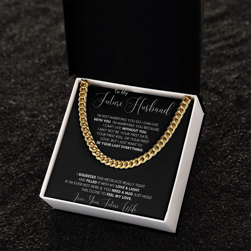 Future Husband Cuban Chain Jewelry Gift For Men Birthday Christmas Present