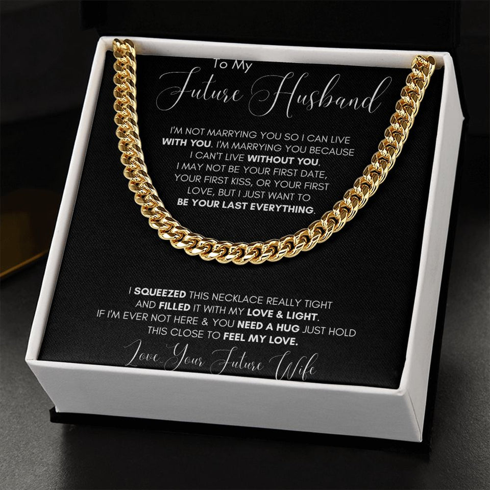 Future Husband Cuban Chain Jewelry Gift For Men Birthday Christmas Present