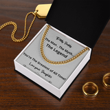 Greatest Of All Time Cuban Chain Fathers Day Birthday Gift For Men Christmas Valentines Present From Daughter