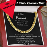 How Many Times Knocked Down Cuban Chain Gift For Husband Birthday Anniversary Christmas Present For Men