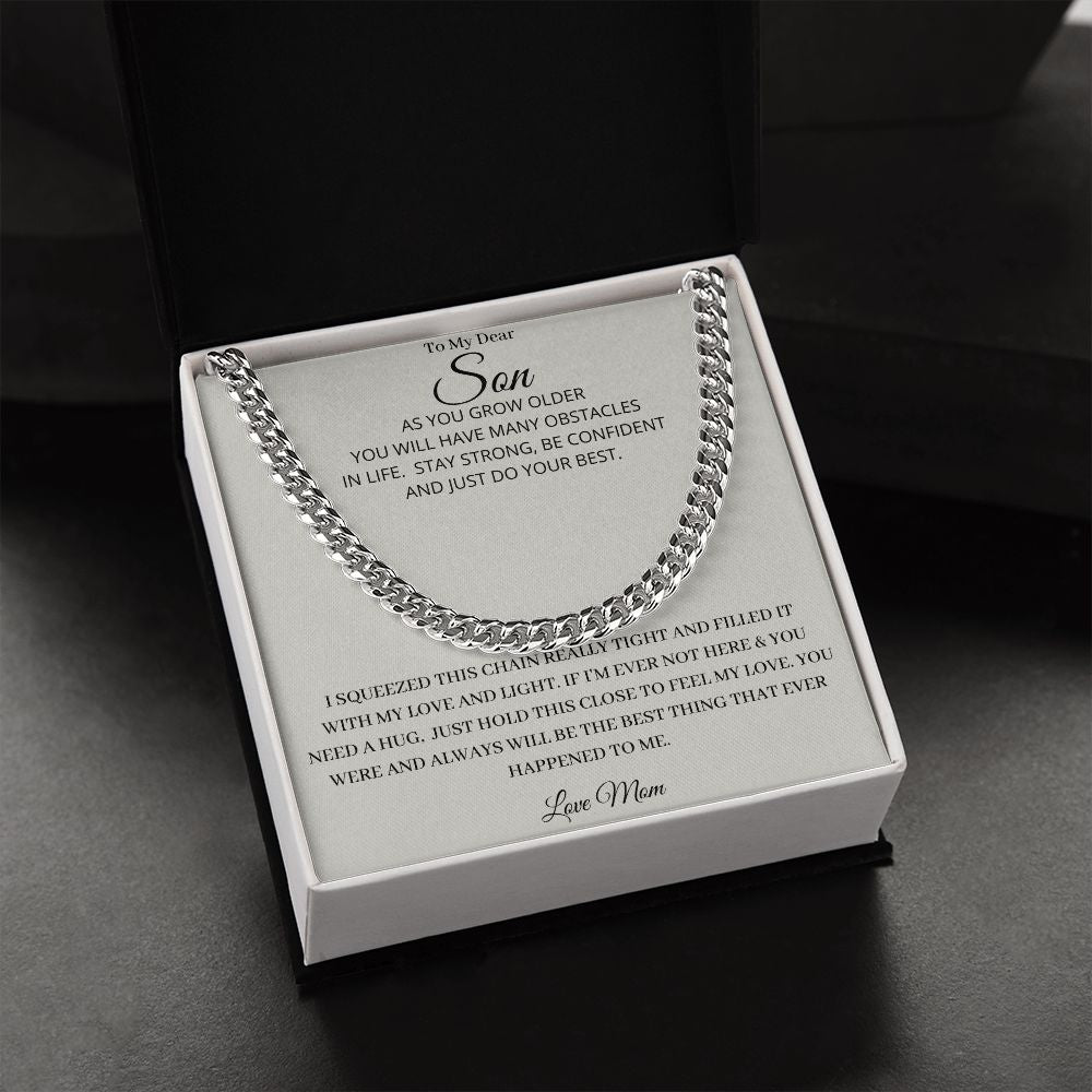 Our Journey Cuban Link Chain Gift For Men Anniversary Christmas Birthday Present For Husband Boyfriend Fiance