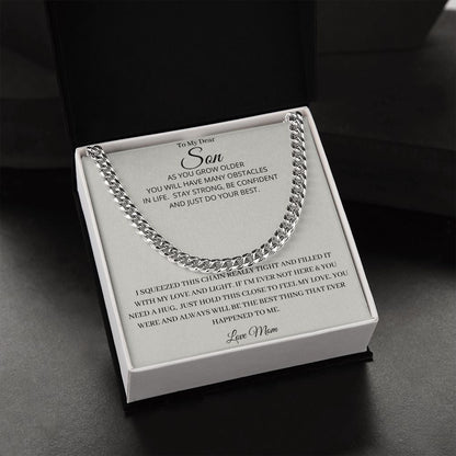 Our Journey Cuban Link Chain Gift For Men Anniversary Christmas Birthday Present For Husband Boyfriend Fiance