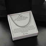 Our Journey Cuban Link Chain Gift For Men Anniversary Christmas Birthday Present For Husband Boyfriend Fiance
