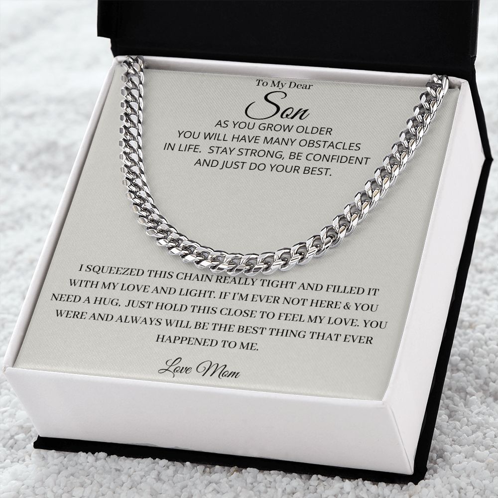 Our Journey Cuban Link Chain Gift For Men Anniversary Christmas Birthday Present For Husband Boyfriend Fiance