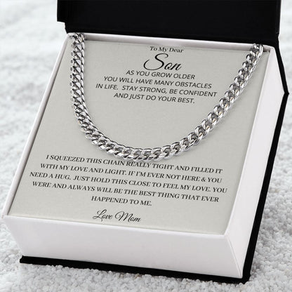 Our Journey Cuban Link Chain Gift For Men Anniversary Christmas Birthday Present For Husband Boyfriend Fiance