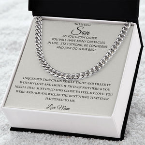 Our Journey Cuban Link Chain Gift For Men Anniversary Christmas Birthday Present For Husband Boyfriend Fiance