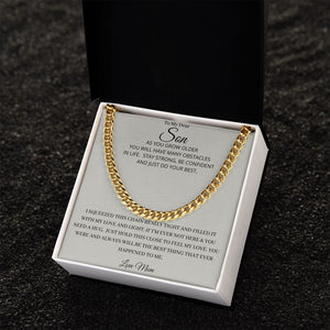 Our Journey Cuban Link Chain Gift For Men Anniversary Christmas Birthday Present For Husband Boyfriend Fiance