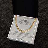 Our Journey Cuban Link Chain Gift For Men Anniversary Christmas Birthday Present For Husband Boyfriend Fiance
