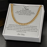 Our Journey Cuban Link Chain Gift For Men Anniversary Christmas Birthday Present For Husband Boyfriend Fiance