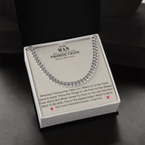 Our Journey Cuban Link Chain Gift For Men Anniversary Christmas Birthday Present For Husband Boyfriend Fiance