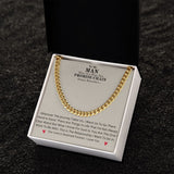 Our Journey Cuban Link Chain Gift For Men Anniversary Christmas Birthday Present For Husband Boyfriend Fiance