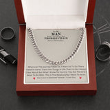 Our Journey Cuban Link Chain Gift For Men Anniversary Christmas Birthday Present For Husband Boyfriend Fiance