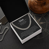 Our Journey Cuban Link Chain Gift For Men Anniversary Christmas Birthday Present For Husband Boyfriend Fiance