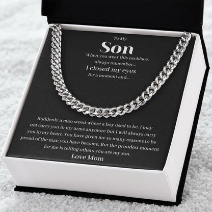 Our Journey Cuban Link Chain Gift For Men Anniversary Christmas Birthday Present For Husband Boyfriend Fiance