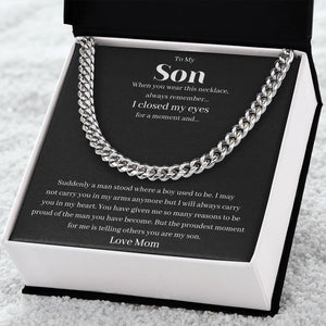 Our Journey Cuban Link Chain Gift For Men Anniversary Christmas Birthday Present For Husband Boyfriend Fiance