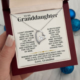 Granddaughter Necklace from Grandma - Necklace Close To Feel My Love, Best Necklace for Granddaughter, Forever Love Necklace