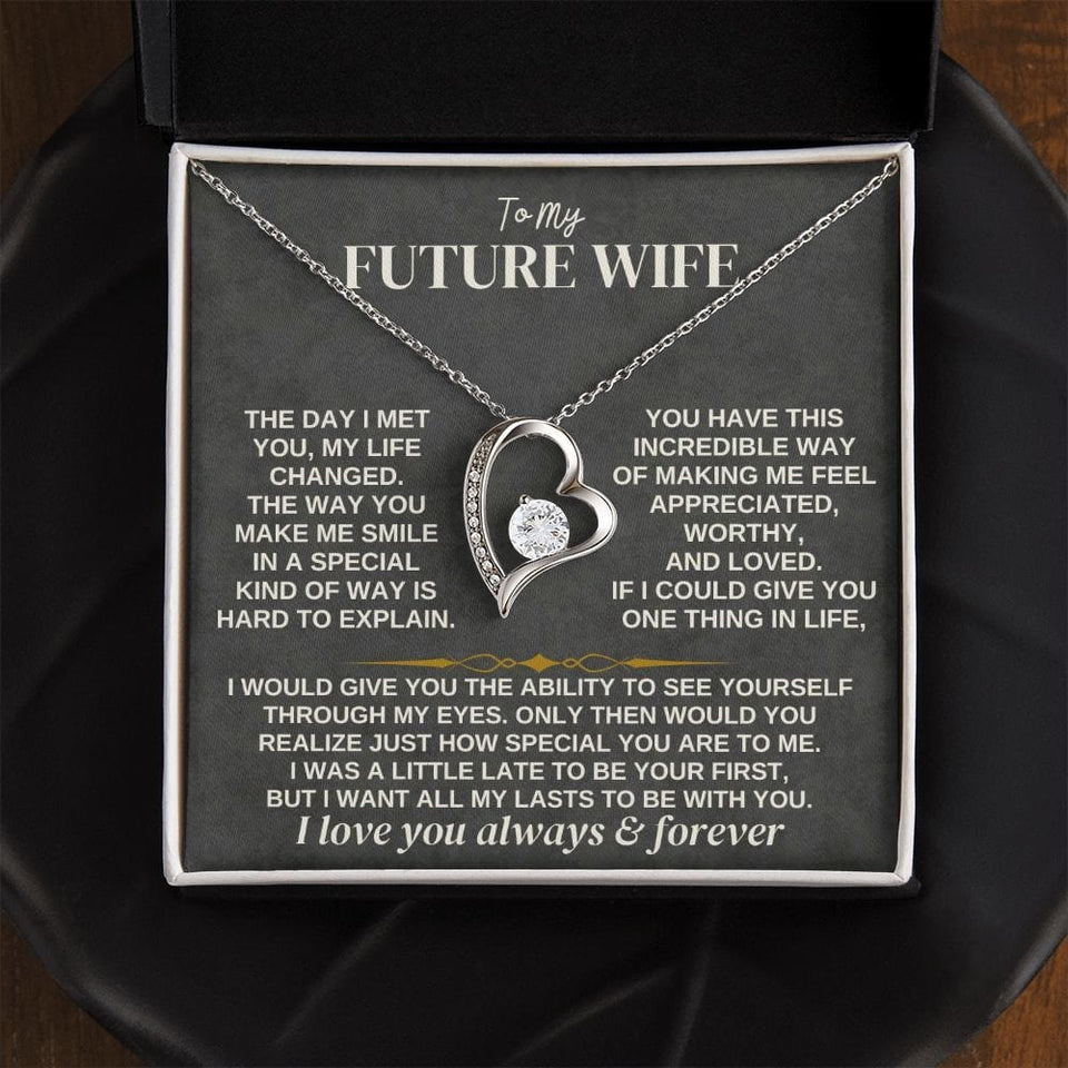 To My Future Wife Necklace - Forever Love, Necklace for Girlfriend, Necklace for Her, Forever Love Necklace