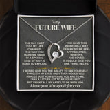 To My Future Wife Necklace - Forever Love, Necklace for Girlfriend, Necklace for Her, Forever Love Necklace