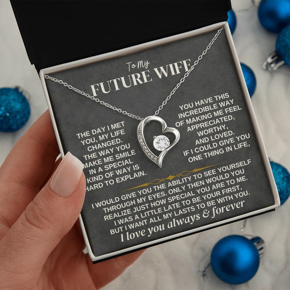 To My Future Wife Necklace - Forever Love, Necklace for Girlfriend, Necklace for Her, Forever Love Necklace