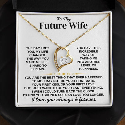 To My Future Wife, Girlfriend Necklace - Necklace for Her, Gift for Birthday, Gift for Valentine's Day, Forever Love Necklace