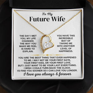 To My Future Wife, Girlfriend Necklace - Necklace for Her, Gift for Birthday, Gift for Valentine's Day, Forever Love Necklace