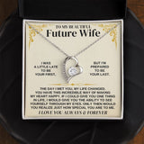 To My Beautiful Future Wife Necklace - Gift for Valentine Day, Gift for Wife, Girfriend Necklace, Forever Love Necklace Gift