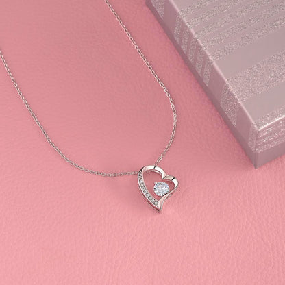 Granddaughter Necklace from Grandma - Necklace Close To Feel My Love, Best Necklace for Granddaughter, Forever Love Necklace