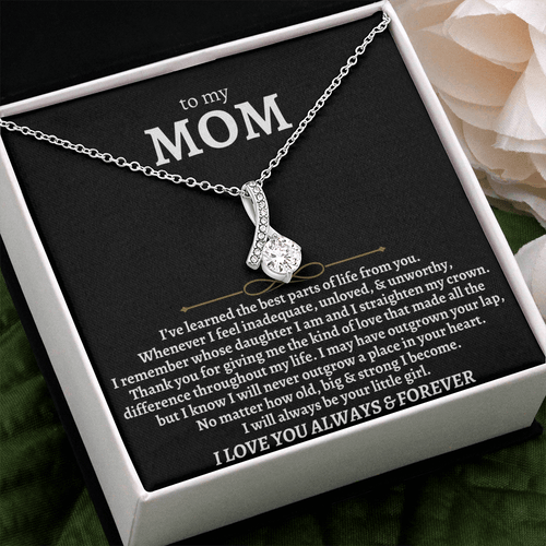 To My Mom - From Daughter - Beautiful Gift Set, Alluring Beauty Necklace